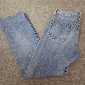 Balenciaga Men's Jeans Size 31 Made in Japan Button Fly Straight Leg Light Wash